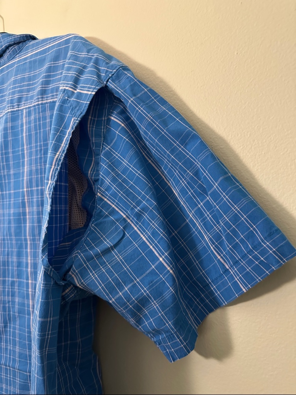Columbia PFG Bahama II Plaid Short-Sleeve Sport Shirt Blue Size XL - Picture 5 of 8